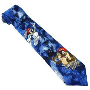 Funny Football Tie Looney Tunes Bugs Bunny Necktie